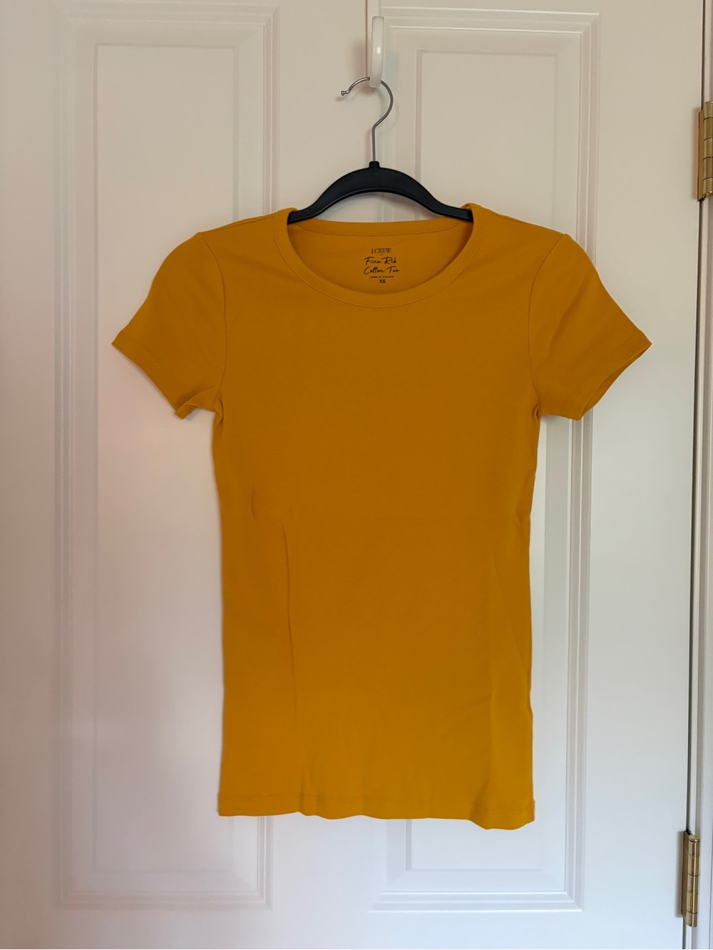 J. Crew Mustard Short Sleeve Crewneck Tee